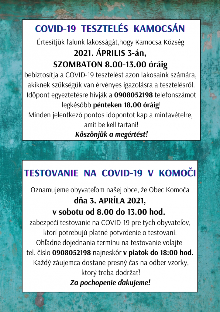 testovanie